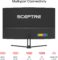 Sceptre 32-inch Curved Gaming Monitor Overdrive up to 240Hz DisplayPort 165Hz 144Hz HDMI AMD FreeSync Build-in Speakers, Machine Black (C325B-185RD)