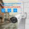 Hiseeu Security Cameras Wireless Outdoor System 5MP WiFi Security Camera IP66 Waterproof -Night Vision Motion Alert with 1TB Storage No Monthly Fees