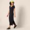 Amazon Essentials Women’s Jersey V-Neck Short Sleeve Midi Length Dress