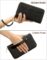 BOSTANTEN Wallets for Women Leather RFID Double Zipper Around Credit Card Holder Large Capacity Wristlet Clutch Wallet