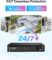 ZOSI 1080P H.265+ Home Security Camera System, AI Human Vehicle Detect, 5MP Lite 8 Channel Surveillance DVR, 8 x 1080p Weatherproof CCTV Dome Camera Outdoor, 80ft Night Vision, Remote Access (No HDD)