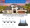 Wireless Security Camera System, Firstrend 8CH 1080P Wireless NVR System with 4 pcs 1.3MP IP Security Camera with 65 ft Night Vision and Easy Remote View, P2P CCTV for Home(No Hard Drive)