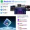 2024 Tablet 11 Inch Android 13 Screen 2K Tablet Octa-Core 2.0 GHz,16GB RAM+256GB ROM+TF 1TB /2000 * 1200 Pixel/8MP+20MP+2MP Macro/10000 mAh/5G WiFi Metal Cover with Mouse Keyboard Brown