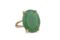 Anemone Jewelry Oval Green Aventurine Ring – Luxurious Solitaire Gold Ring – Statement Natural Gem Rings – Fashion and Gift Jewelry for Her – Bridal, Wedding Anniversary, Graduation, Birthday