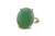 Anemone Jewelry Oval Green Aventurine Ring – Luxurious Solitaire Gold Ring – Statement Natural Gem Rings – Fashion and Gift Jewelry for Her – Bridal, Wedding Anniversary, Graduation, Birthday
