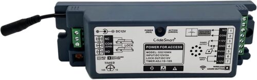 2.4GHz WiFi Access Control 400lb Holding Force Electic Magnetic Door Lock System Kit with Remote and Smartphone app Control, paired with Wireless Slim Push Switch (Receiver)