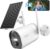 2K Solar Camera Security Outdoor with Spotlight & Siren, AI Detection Wireless Cameras for Home Security, 3MP Color Night Vision/2-Way Talk/Compatible with Alexa