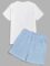 Floerns Men’s Graphic Print T Shirt Drawstring Waist Shorts Set 2 Piece Outfit