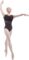 Open Back O Shape Black Ballet Leotards A1B014