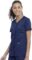 Cherokee Women Scrubs Top Workwear Revolution Snap Front V-Neck WW622