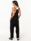 ANRABESS Women’s Casual Loose Sleeveless Jumpsuits Adjustbale Spaghetti Strap V Neck Harem Long Pants Overalls with Pockets