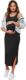 Romwe Women’s Maternity Rib Knit Split Side Sleeveless Bodycon Tank Pencil Dress