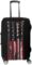 Baseball American Flag Funny Luggage Cover Elastic Suitcase Protector Washable Travel Gear Cover Fits 19-32 Inch