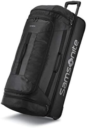 Samsonite Andante 2 Wheeled Rolling Duffel Bag, All Black, 32-Inch