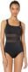 Nike Women’s Standard Mesh Solid Edge V-Back One Piece Swimsuit
