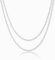 Feskive Layered Necklaces for Women Silver Plated Dainty Snake Twist Rope Delicate Layered Necklace Different Length Choker Necklaces Silver Jewelry for Women