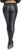 DALLNS Faux Leather PU Elastic Shaping Hip Push Up Pants Black Thick Sexy Leggings for Women