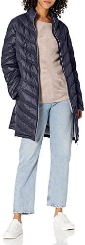Calvin Klein Women’s Chevron Quilted Packable Down Jacket (Standard and Plus)