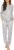 Ekouaer Womens Pajama Set Long Sleeve Sleepwear Star Print Nightwear Soft Pjs Lounge Sets with Pockets