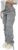 Viatabuna High Waisted Cargo Pants for Women Baggy Straight Wide Leg Pants with Pockets Y2k Streetwear