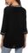 Women’s 3/4 Sleeve Boho Shirts Embroidered Peasant Top