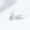 Amazon Collection Platinum or Gold-Plated Sterling Silver Infinite Elements Zirconia Asscher-Cut Antique Drop Earrings