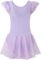Dancer queen Ballet Leotards for Girls Dance Leotard with Sparkles Tutu for 3-9 Years Old Girl