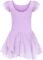Arshiner Girls Ruffle Sleeve Ballet Dance Dress Tutu Skirted Leotard