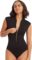 Seafolly Women’s Standard Cap Sleeve Zip Front One Piece Swimsuit
