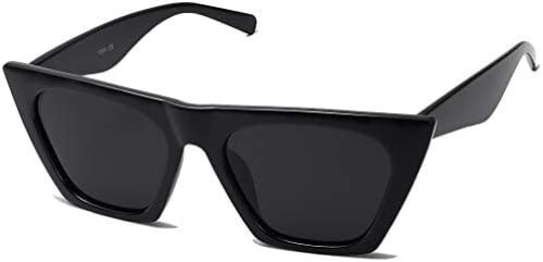 SOJOS Trendy Oversized Square Cateye Polarized Sunglasses for Women and Men
