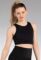Balera Women and Girls Asymmetrical Ladder Back Detail Tank Crop Top for Dance