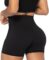 Sunzel Nunaked Crossover Biker Shorts for Women, No Front Seam V High Waist Yoga Workout Gym Shorts with Tummy Control