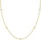 PAVOI 14K Gold Plated Station Necklace | Simulated Diamond BTY Necklace | Womens CZ Chain Necklace | Layering Necklaces