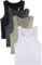 Boao 4 Pieces Basic Crop Tank Tops Sleeveless Racerback Crop Sport Top for Women