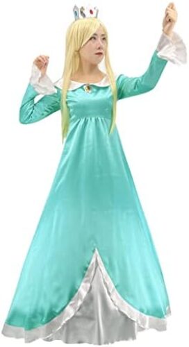 Super Brothers Princess Peach Costume For Women Halloween Cosplay Dress