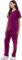 MEDPIA Women’s Medical Uniform Set – 4 Way Stretch Lightweight 8 Pockets V-Neck Top Drawstring Elastic Waist Pants Nursing Purple XS
