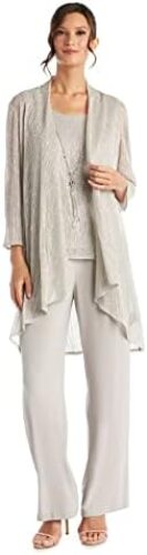 R&M Richards Womens 3PC Pants Open-Front Blazer