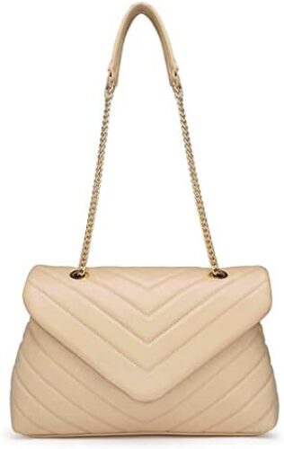 PRETTYGARDEN Women’s Fashion Crossbody Bags Lightweight Adjustable Chain Strap Quilted Designer Handbags Shoulder Bag