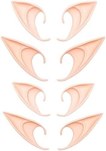 LYW 4 Pair Elf Ears Cosplay For Halloween Christmas Cosplay Accessories