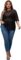 MakeMeChic Women’s Plus Size Glitter Sheer Mesh Short Sleeve Tee Shirt Top
