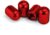 JUSTTOP 4PCS Car Tire Valve Stem Caps, Air Caps Cover, Universal for Cars, SUVs, Bike, Trucks and Motorcycles, Car Wheel & Tire Exterior Accessories-Red