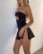 Women Y2k Lace Trim Mini Dress Sexy Spaghetti Strap Backless Short Dress Low Cut Bodycon Sundress Streetwear