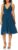 Dress the Population Women’s Alicia Plunging Mix Media Sleeveless Fit and Flare Midi Dress