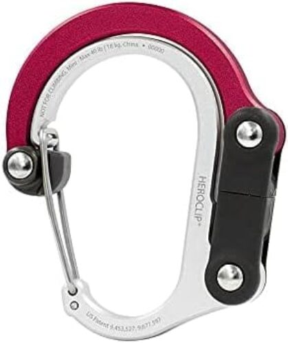 GEAR AID HEROCLIP Carabiner Clip and Hook (Mini) for Travel, Luggage, Purse and Small Bags