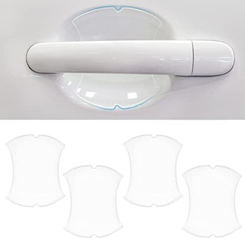 Ouzorp 4 PCS Car Door Handle Cup Scratches Protector Door Handle Side Sticker Transparent Door Handle Paint Scratch Protection Protective Film