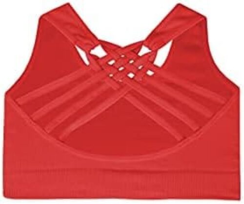 Kurve Girl’s Sleeveless Tank Top, Seamless Stretchy Crop Racerback Undershirt Bra UV Protective Fabric UPF 50+ Made in USA