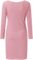Straight Dress for Women Dress Solid Color V Neck Long Sleeve Dress Casual Wear Bodycon Dress Line Shirt