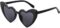 boqopod Clout Heart Shaped Sunglasses Goggles Vintage Cat Eye Mod Style Retro Kurt Cobain Glasses