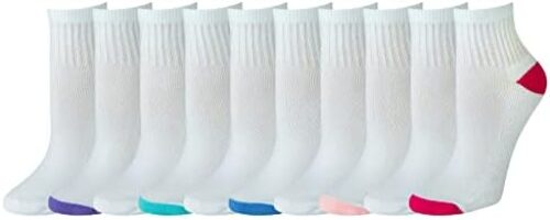 Amazon Essentials Women’s Cotton Lightly Cushioned Ankle Socks, 10 Pairs