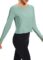 Bestisun Cute Long Sleeve Workout Running Shirts Athletic Yoga Gym Crop Tops for Women